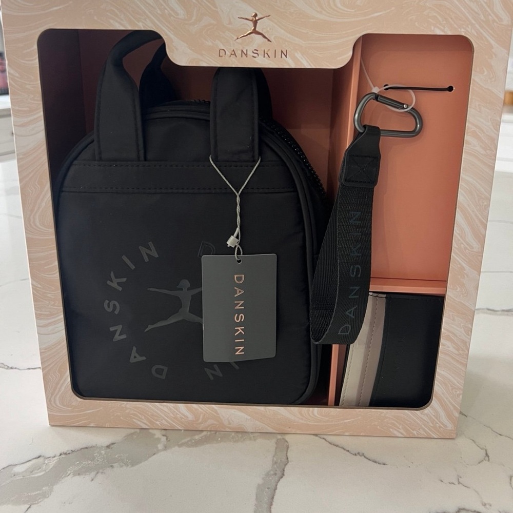 Danskin Small Backpack Card Case Key Chain Box Set